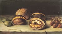 Still Life with Olives, Chestnuts, Walnuts and Grapes