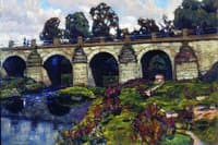 Bridge across the Yauza River, Moscow