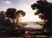 Landscape with Dancing Figures