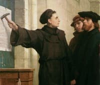 Luther Posting the 95 Theses (Detail)
