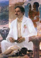 Sir Arthur Evans among the Ruins of the Palace of Knossos
