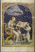Jean de Vaudetar Presents his Gift of a Book to Charles V of France