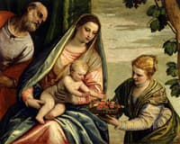 Holy Family with Saint Dorothea