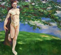 Male Nude in a Landscape