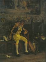 A Footman Sleeping