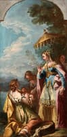 Hagar and the Angel and the Finding of Moses (study)