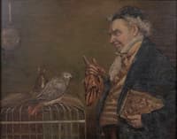 Magician with parrot
