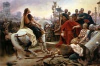 Vercingetorix throws down his arms at the feet of Julius Caesar