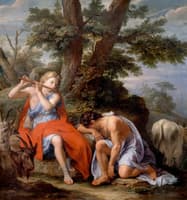 Mercury Playing the Flute to put Argus the Shepherd to Sleep