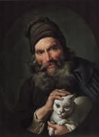 Old Man with a Cat