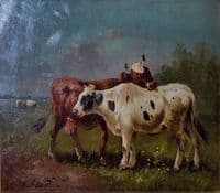Cows in a Summer Landscape