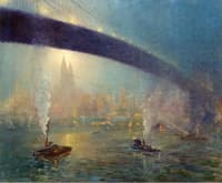 The Brooklyn Bridge at Night