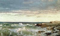 Crashing Waves on a Rocky Coast