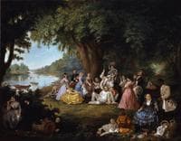 The Artist and Her Family at a Fourth of July Picnic