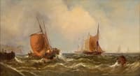 Fishing boats off the English coast