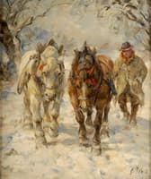 Horses in the Snow