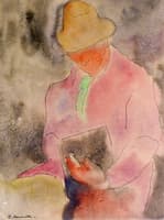 Mann with Book
