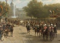 Frederiksplein in Amsterdam during the entry of Queen Wilhelmina