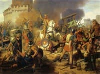 Count Eudes defending Paris against the Normans