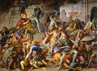 King Etzel kills the Burgundians