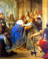 Meeting between Innocent IV and Saint Louis