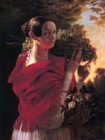 Portrait of a Young Girl with a Basket