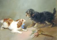 King Charles Spaniel and Terrier
