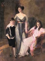 Mrs. Ira Nelson Morris and Her Children