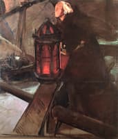 Columbus Leaving Palos (At the Lantern) [sketch]