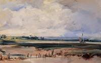 An Estuary with a Sailing Boat