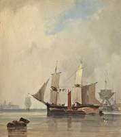 Fishing Boats in a Calm: Ships at Anchor