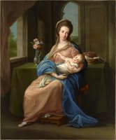 Portrait of the Marchioness of Headfort Holding Her Daughter Mary