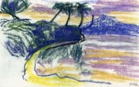 Ocean Bay with Palms