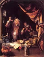 A Doctor Examining Urine