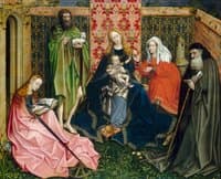 Madonna and Child with Saints in the Enclosed Garden