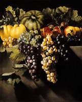 Still Life with Fruit (Grapes, Quinces, a Watermelon, and Pomegranates