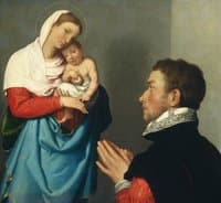 A Gentleman in Adoration before the Madonna