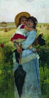 Portrait of the Artist's Wife and Son Georgy