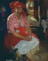 Woman in Pink