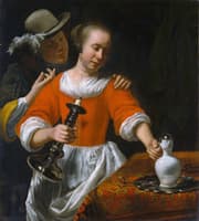 Young Woman and a Cavalier