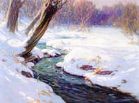 Frozen Snow Banks Flowing