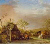 Herdsmen with Their Cattle