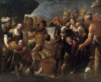 Moses Turns Stone into Water
