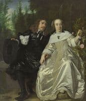 Portrait of Abraham del Court and His Wife Maria de Keerssegieter
