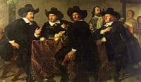 Four Aldermen of the Kloveniersdoelen in Amsterdam, 1655.