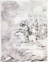 Marcus Curtius Leaping into the Abyss on His Horse