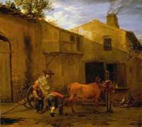 A Smith Shoeing a Horse