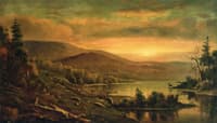Sunset over a River