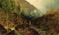 Landscape with Two Waterfalls