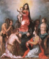 Virgin and Child in Glory with Six Saints	(Gambassi-Altar)